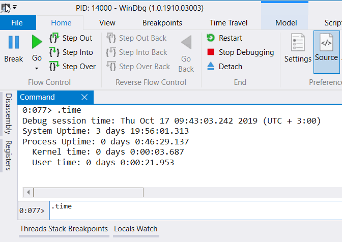 .time command example